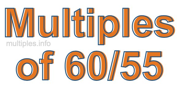Multiples of 60/55 Multiples of 60/55