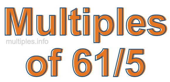 Multiples of 61/5 Multiples of 61/5