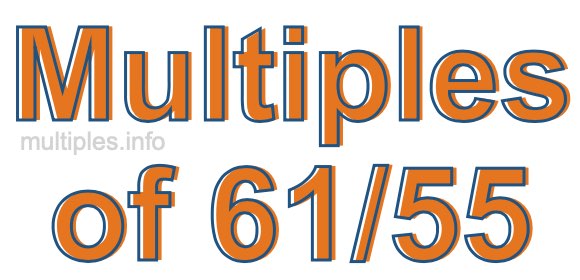 Multiples of 61/55