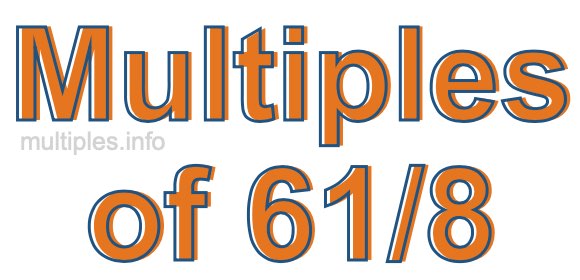 Multiples of 61/8 Multiples of 61/8