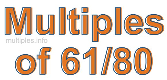 Multiples of 61/80