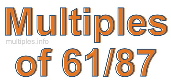 Multiples of 61/87