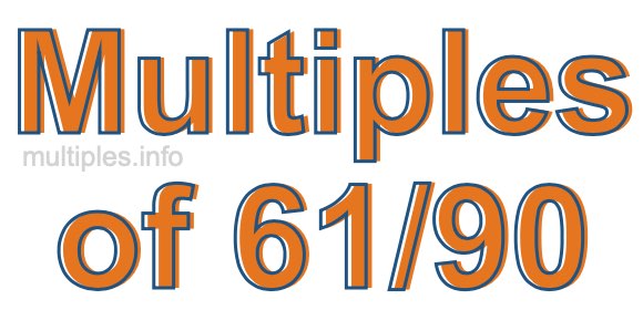 Multiples of 61/90 Multiples of 61/90