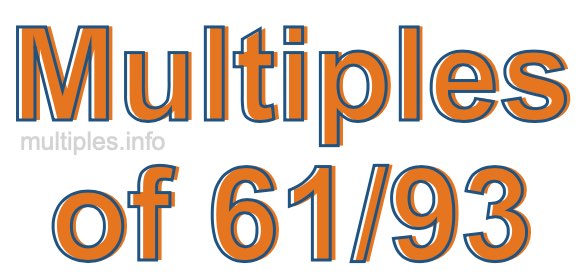 Multiples of 61/93 Multiples of 61/93