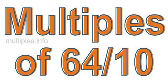 Multiples of 64/10 Multiples of 64/10