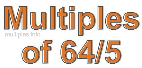 Multiples of 64/5 Multiples of 64/5