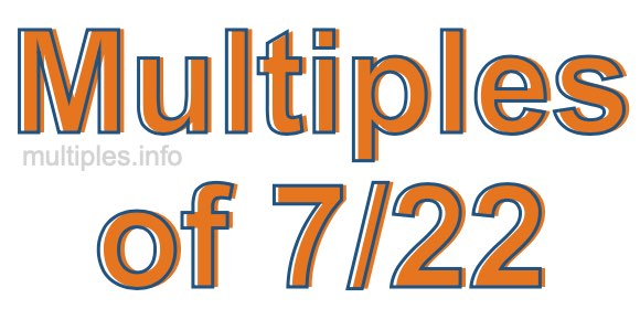 Multiples of 7/22 Multiples of 7/22