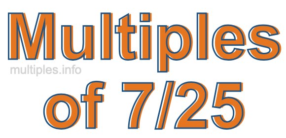 Multiples of 7/25 Multiples of 7/25