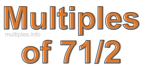 Multiples of 71/2