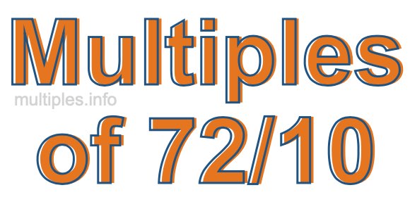 Multiples of 72/10