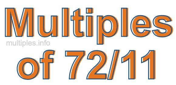 Multiples of 72/11