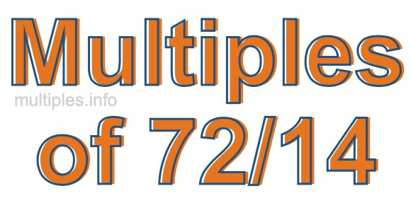 Multiples of 72/14