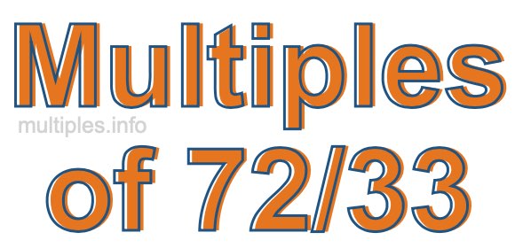 Multiples of 72/33