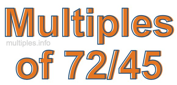 Multiples of 72/45