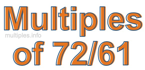 Multiples of 72/61