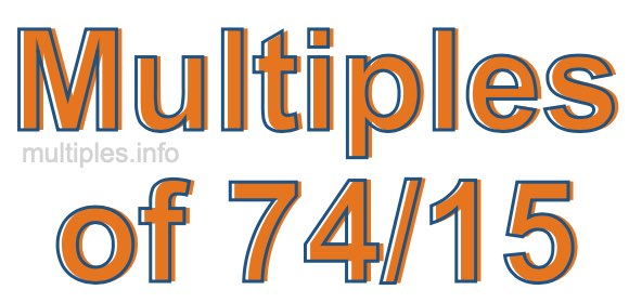 Multiples of 74/15 Multiples of 74/15