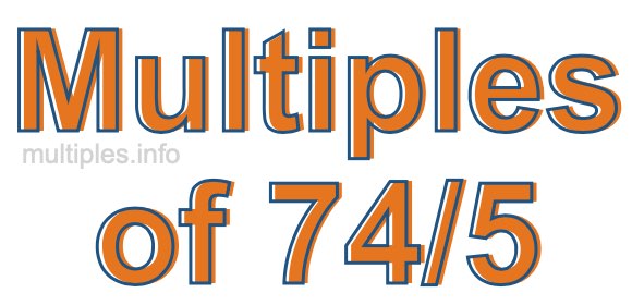 Multiples of 74/5