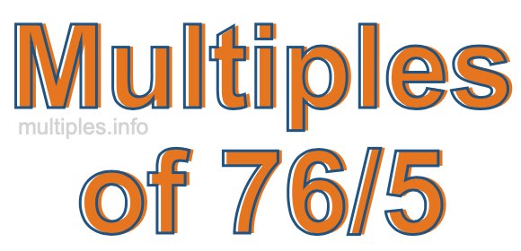 Multiples of 76/5 Multiples of 76/5
