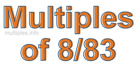 Multiples of 8/83 Multiples of 8/83