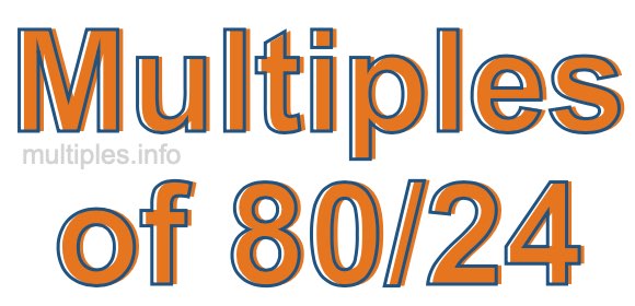 Multiples of 80/24