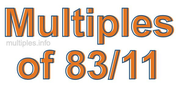 Multiples of 83/11