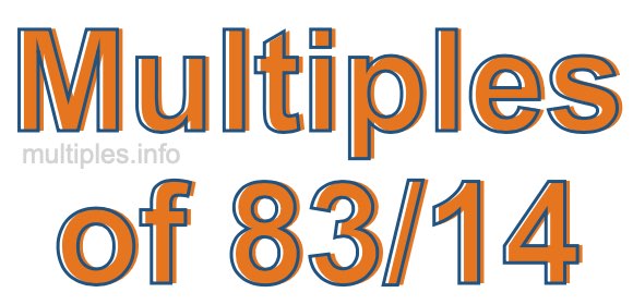Multiples of 83/14 Multiples of 83/14