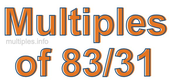 Multiples of 83/31