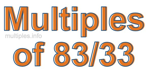 Multiples of 83/33