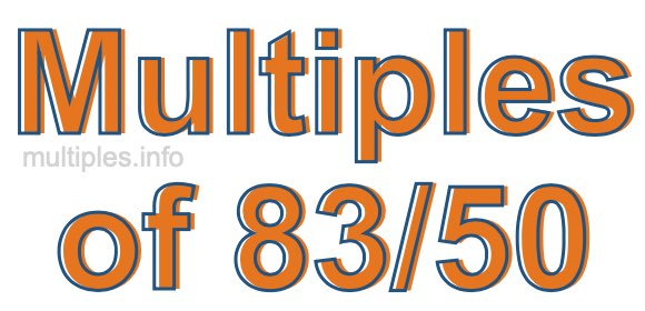 Multiples of 83/50