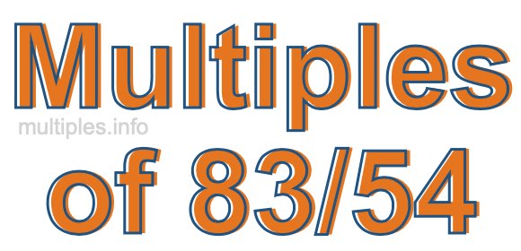 Multiples of 83/54