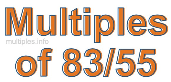 Multiples of 83/55