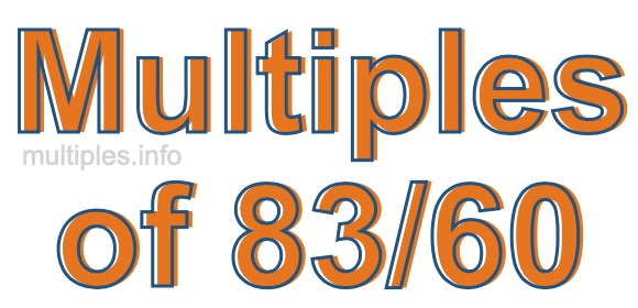 Multiples of 83/60