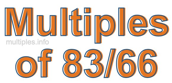 Multiples of 83/66
