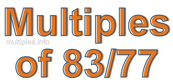 Multiples of 83/77