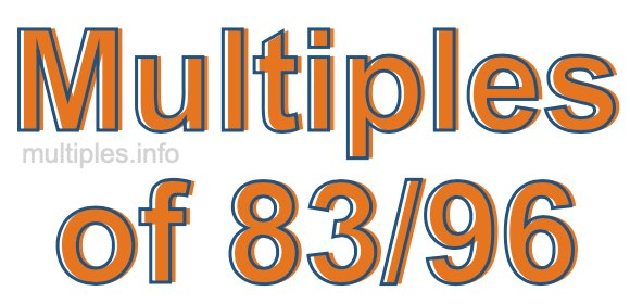 Multiples of 83/96