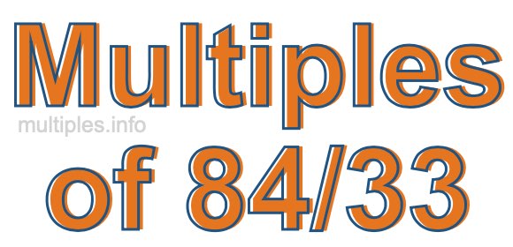 Multiples of 84/33