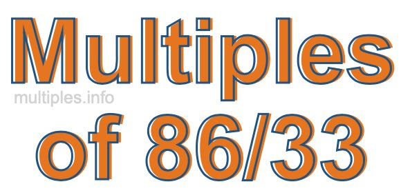 Multiples of 86/33 Multiples of 86/33