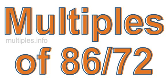 Multiples of 86/72
