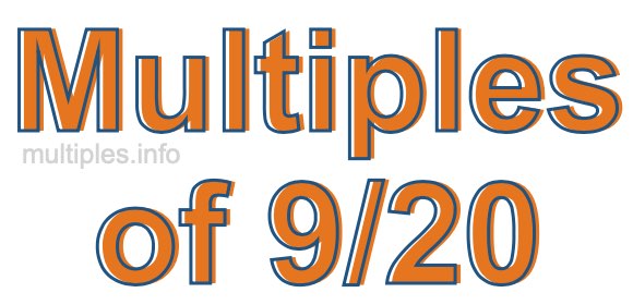 Multiples of 9/20