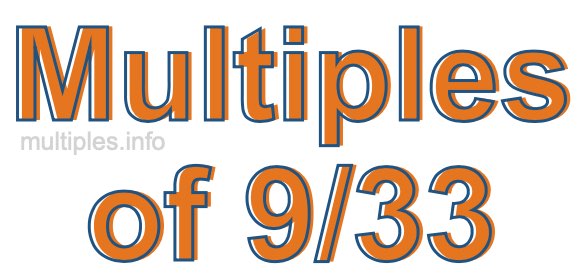 Multiples of 9/33
