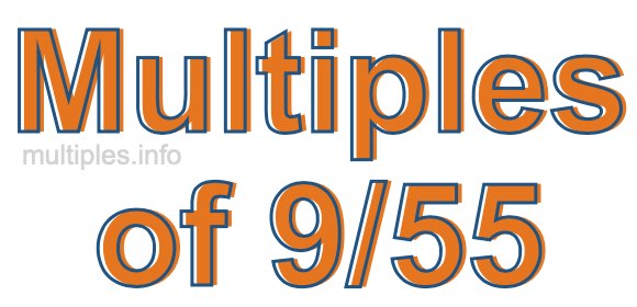 Multiples of 9/55