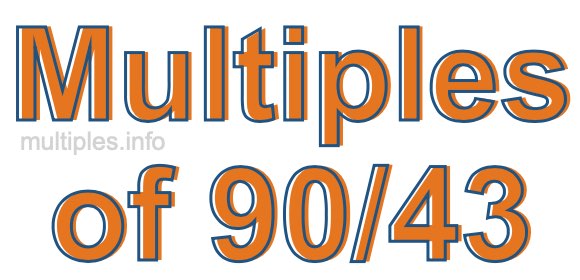 Multiples of 90/43 Multiples of 90/43