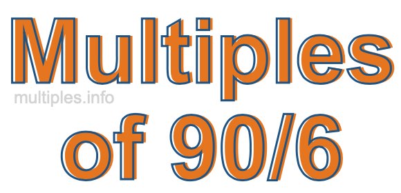 Multiples of 90/6 Multiples of 90/6