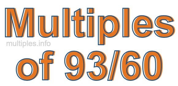 Multiples of 93/60