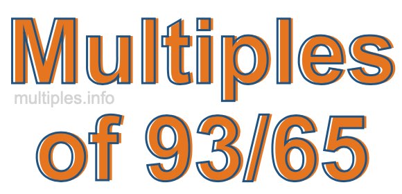 Multiples of 93/65