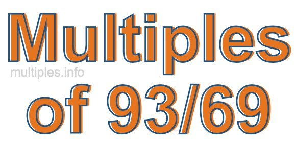 Multiples of 93/69
