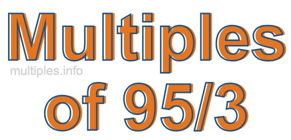 Multiples of 95/3 Multiples of 95/3