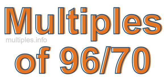 Multiples of 96/70