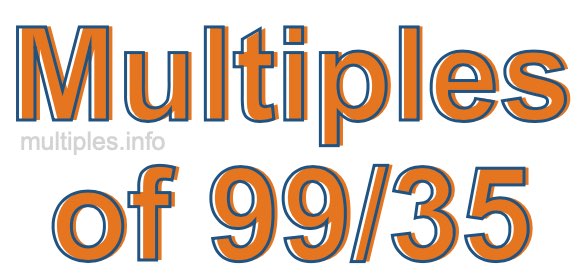 Multiples of 99/35