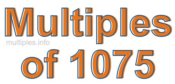 Multiples of 1075